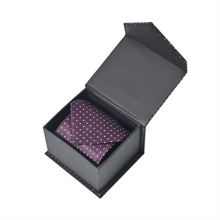 YiLi Blue Patterned Tie Set - Woven Jacquard, Customizable Gift Box