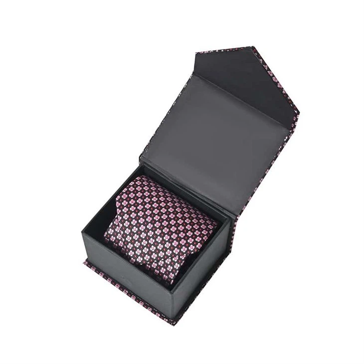 YiLi Blue Patterned Tie Set - Woven Jacquard, Customizable Gift Box