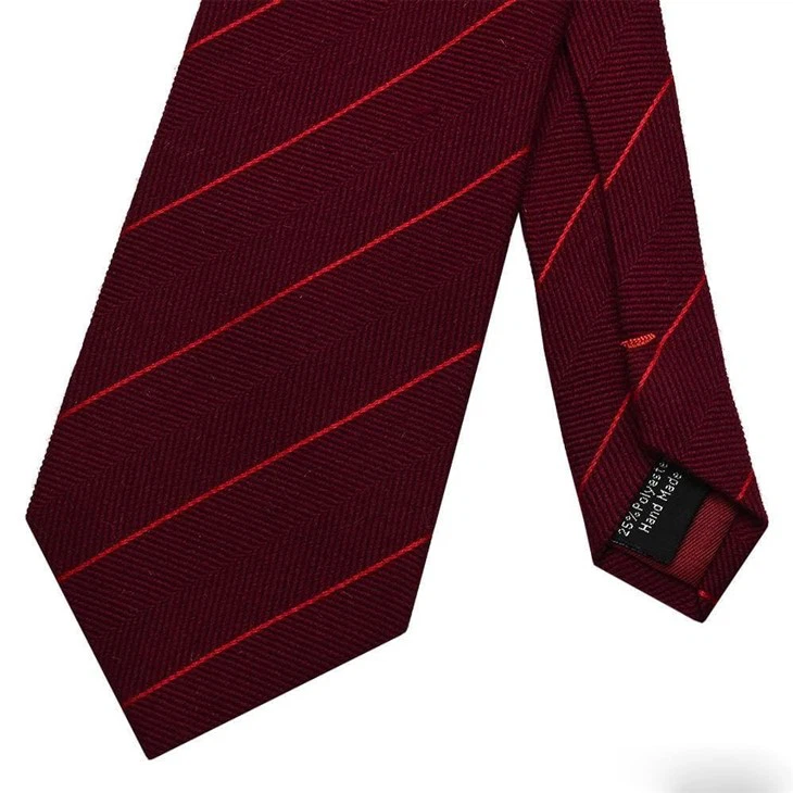 Burgundy Wool Tie